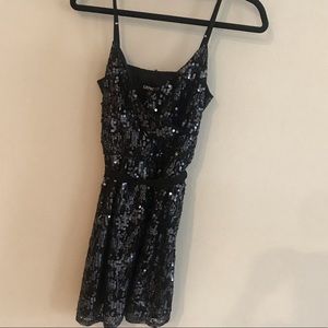 Fun black sequin detailed dress.